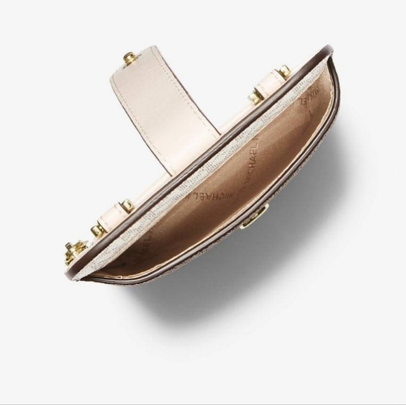 MICHAEL KORS JET SET TRAVEL PHONE CROSSBODY WITH CARD HOLDER IN SIGNATURE - Picture 6 of 7